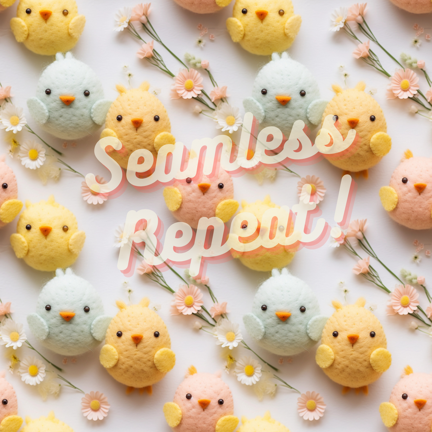 Tweety Chicks Seamless JPG