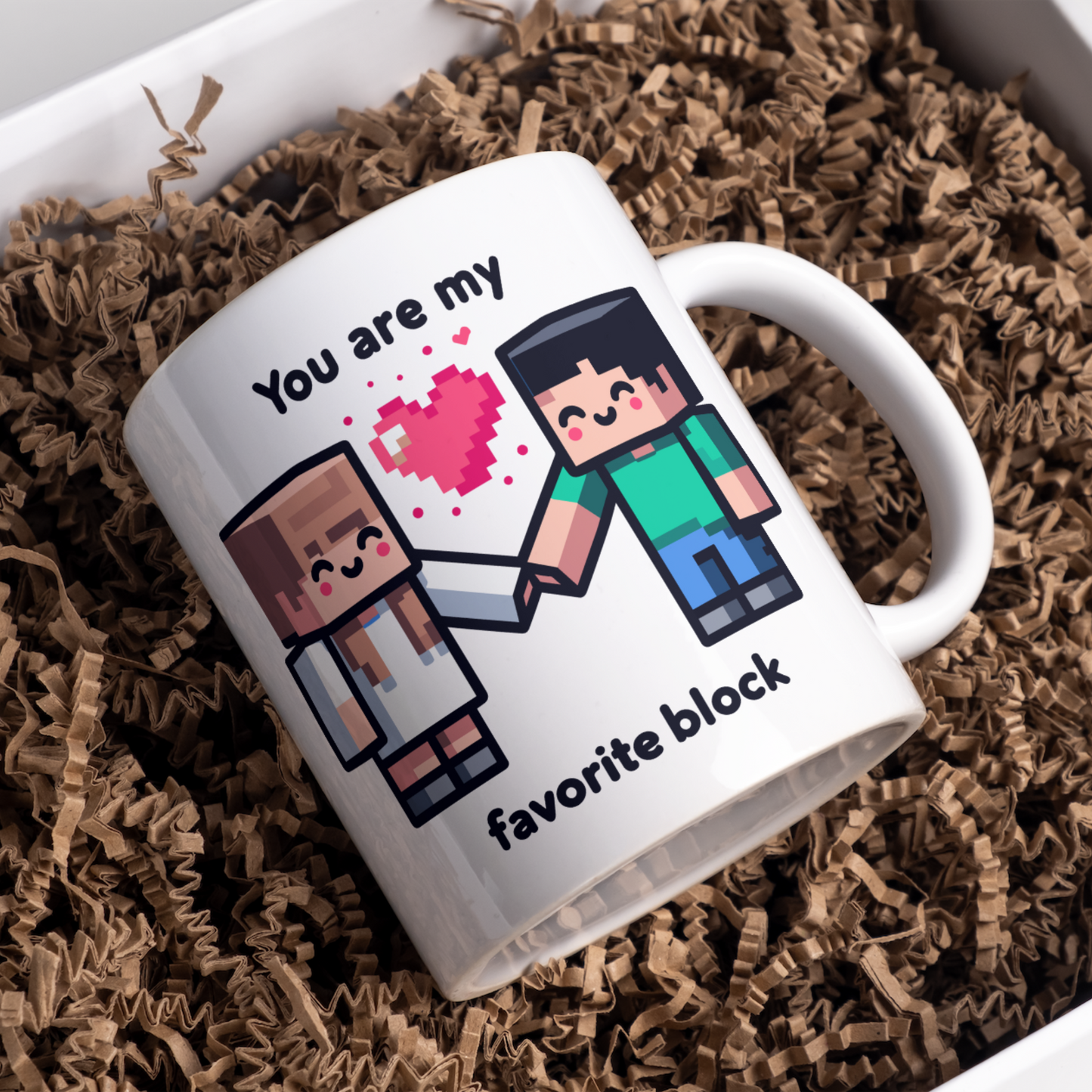 Instant Download Valentines PNG, Video Game clipart Art,Blocks Pixel Shirt Png Miner love, Digital Printable Minec shirt Sublimation Design /Heat Press