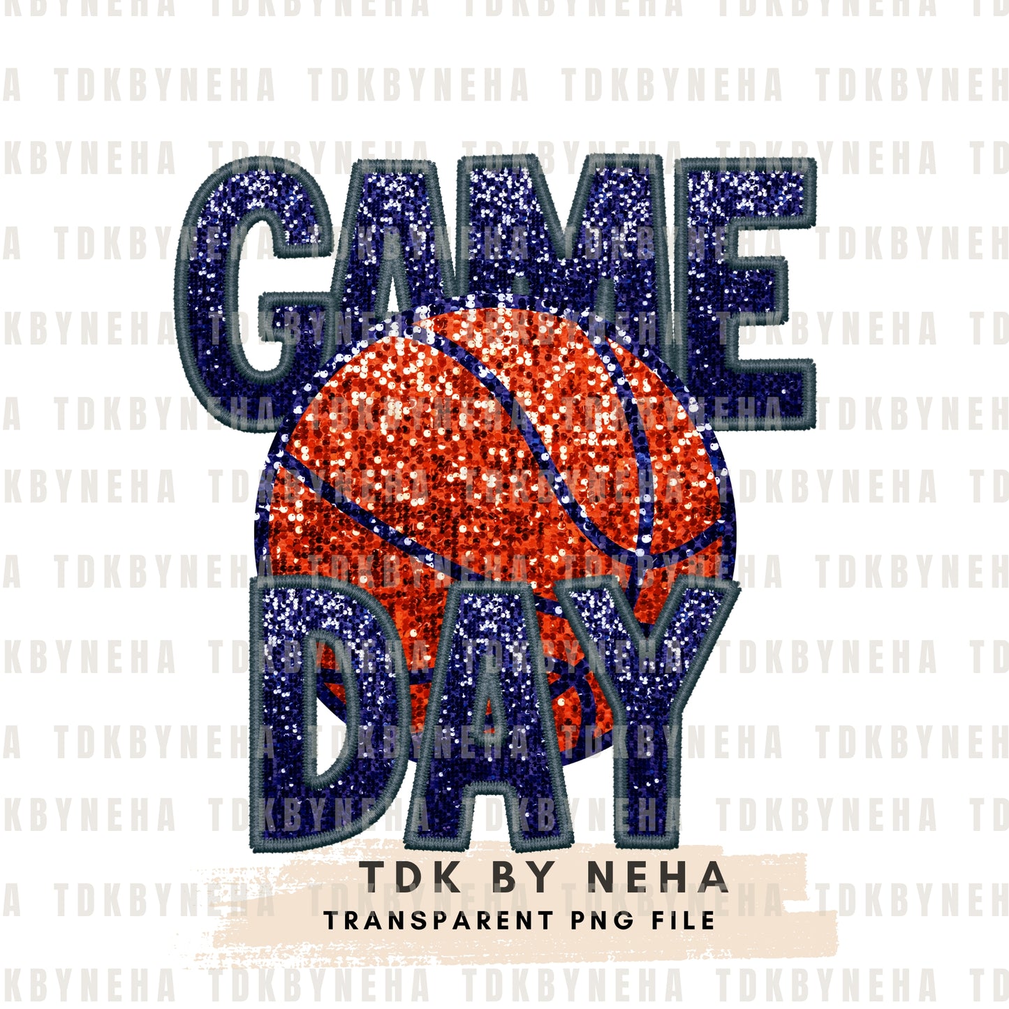 Sparkly Basketball Png Faux Sequin Game Day png Faux Patch Tshirt Design, School Spirit, Glitter Sublimation Design Digital Download