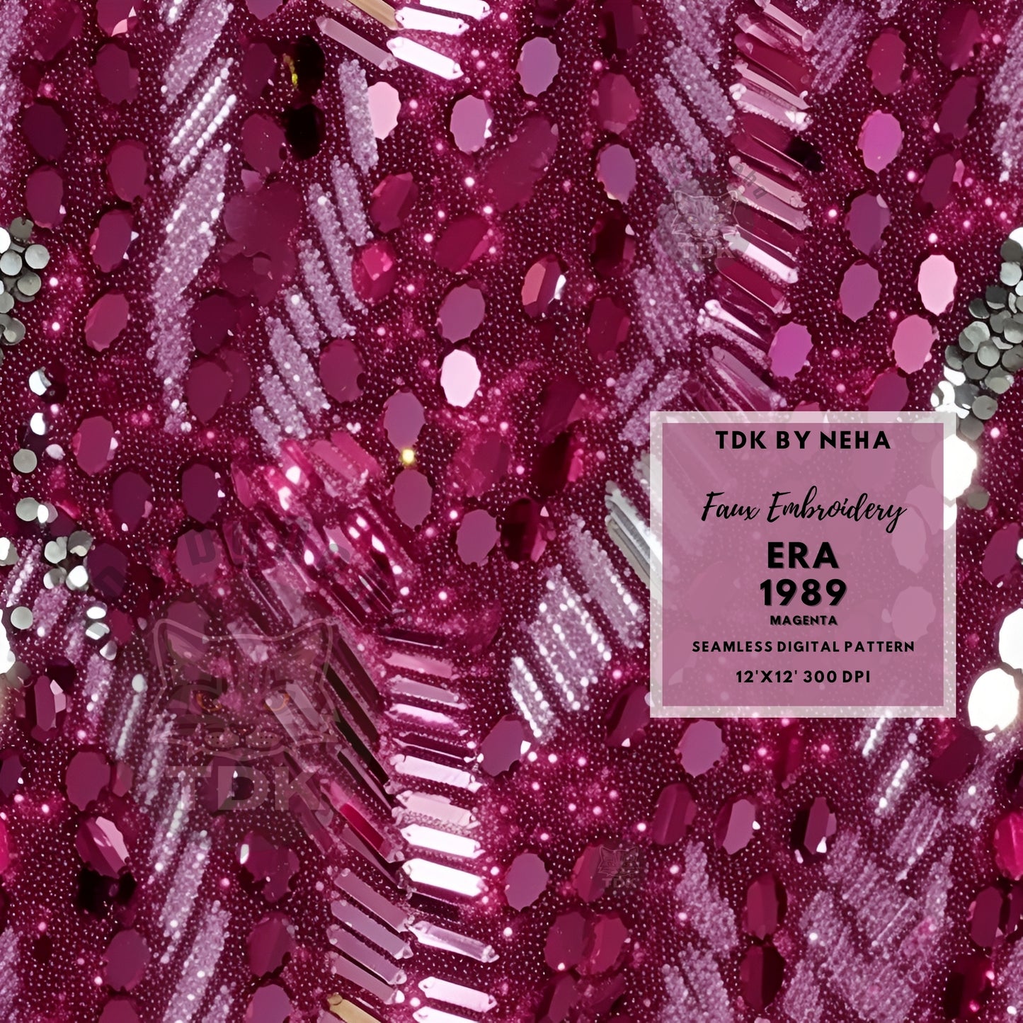 Era 1989 Pink Sequins Glitter Seamless JPG