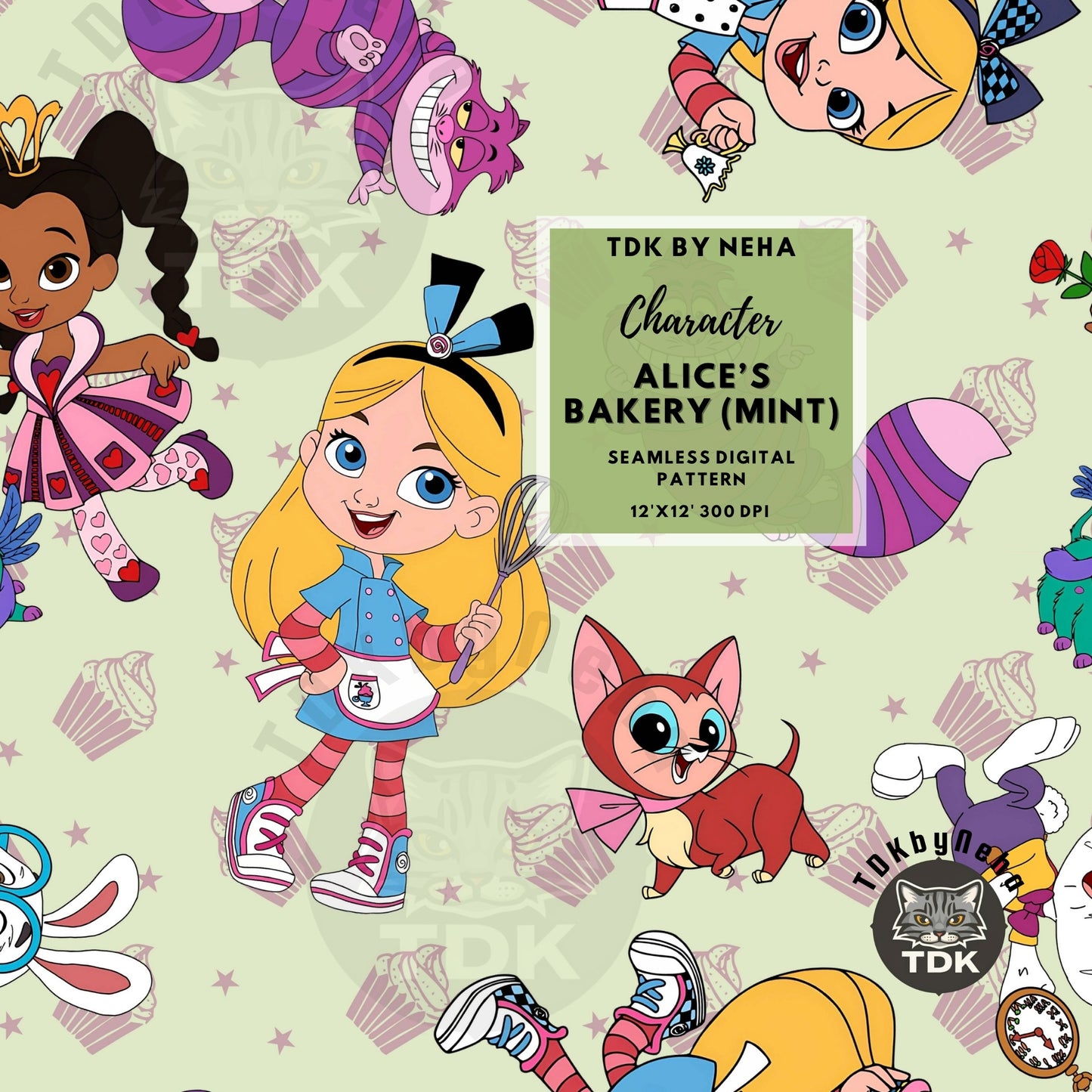 WEBSITE EXCLUSIVE - Alice's Bakery Seamless JPG (Mint)