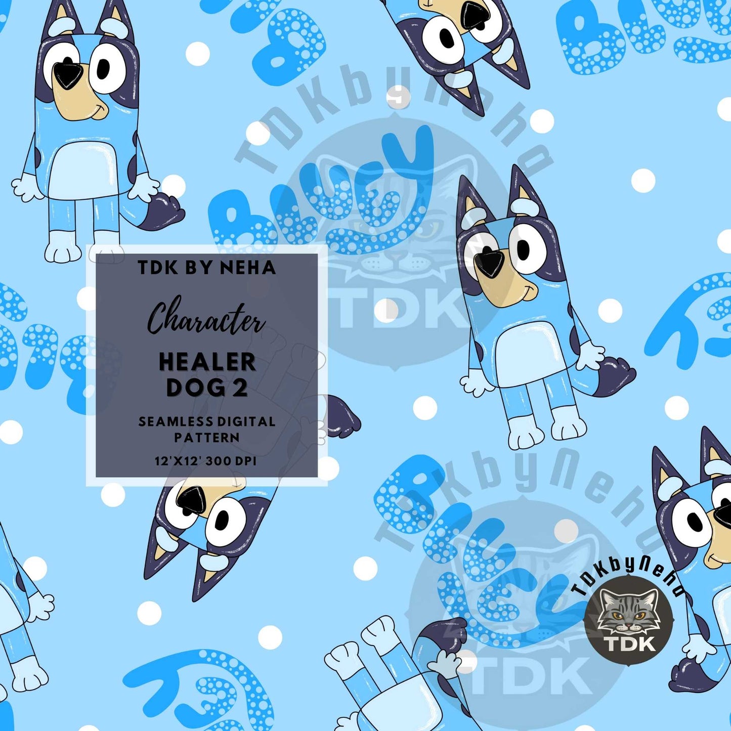 WEBSITE EXCLUSIVE - Heeler Dog 2 deep blue
