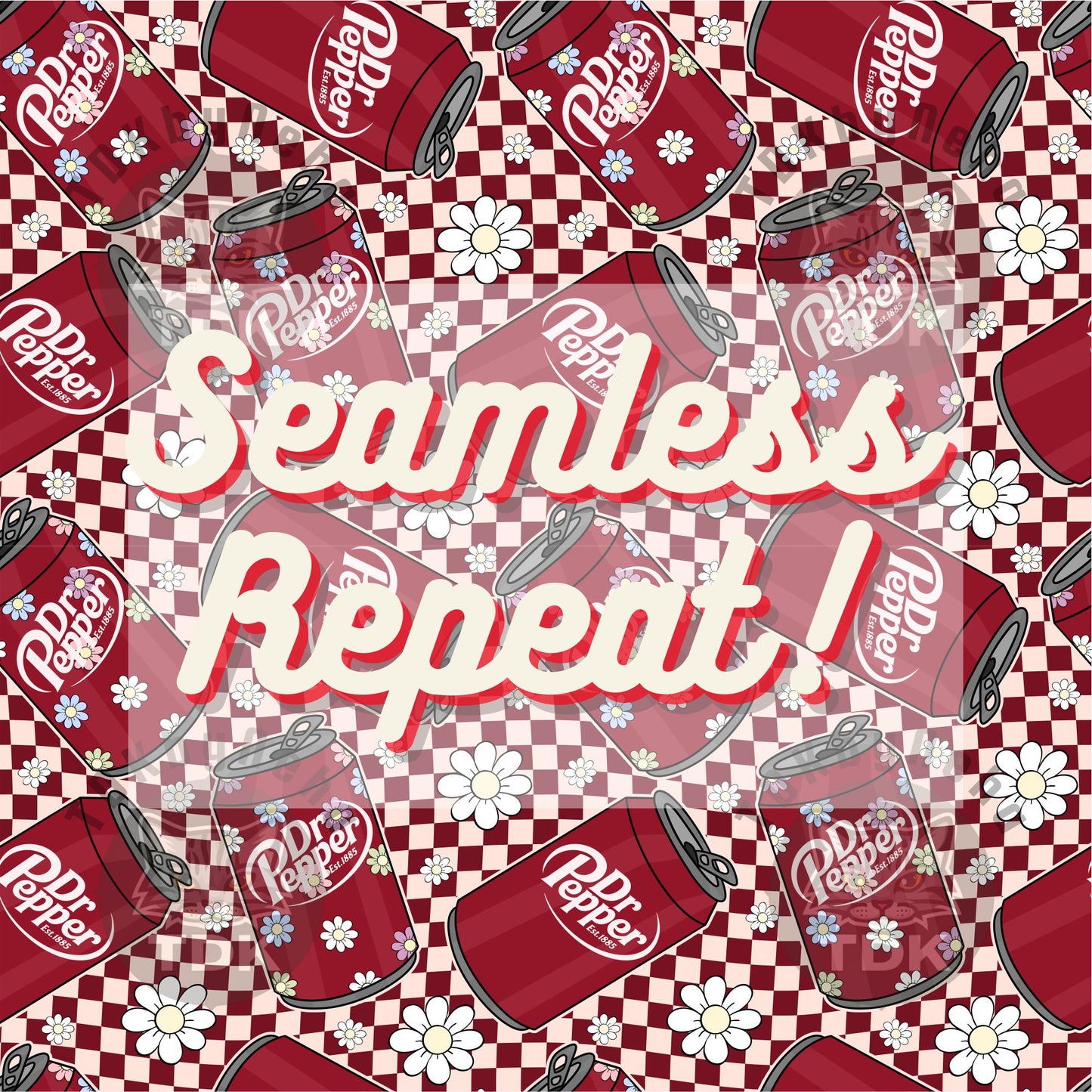 WEBSITE EXCLUSIVE - Retro D Pepper Drink Seamless PNG