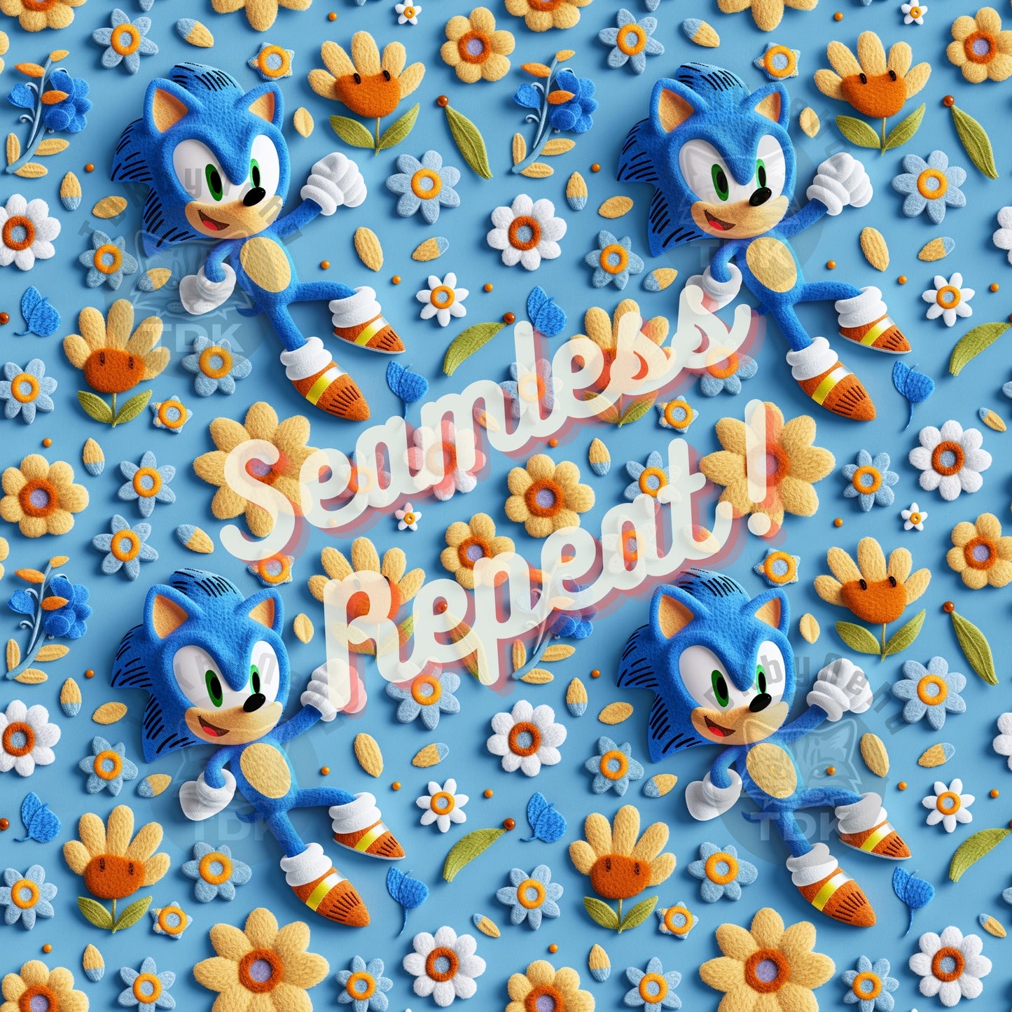 Instant Download Video Game Boho Hedgehog Seamless Digital Paper for Fabric Printing,Cute Character Seamless Repeat Sublimation Design, Girly Version