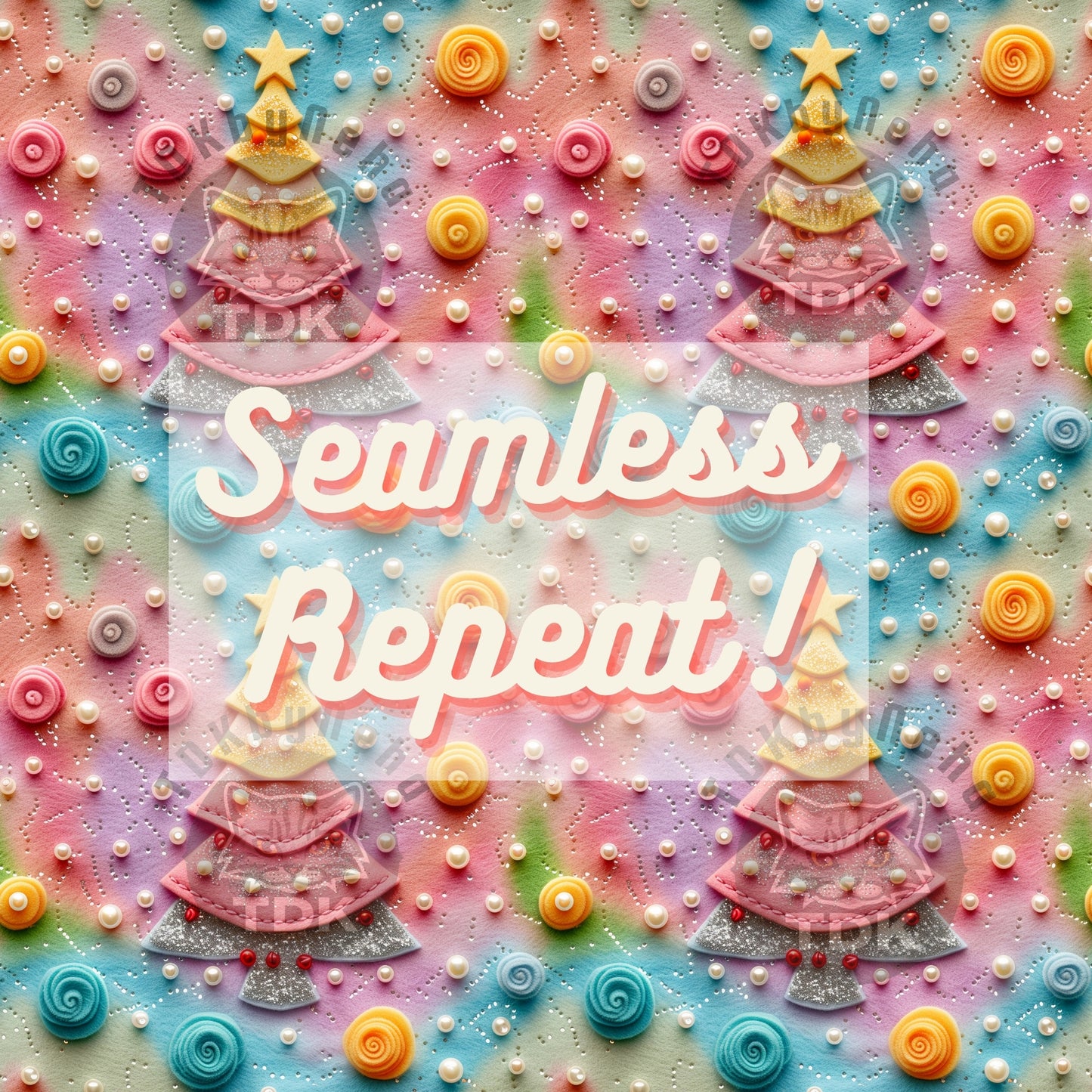 Preppy Christmas Tree Seamless JPG