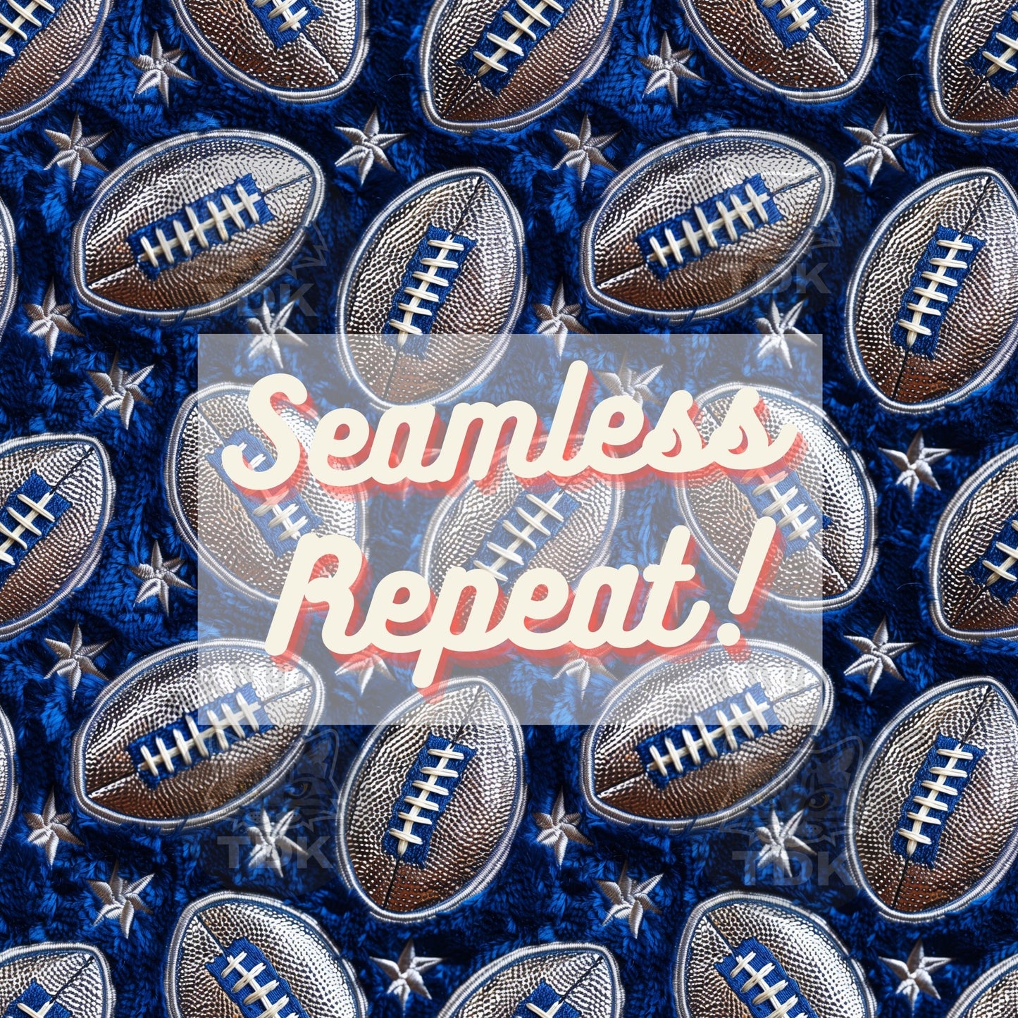 Blue Silver American Football Seamless JPG