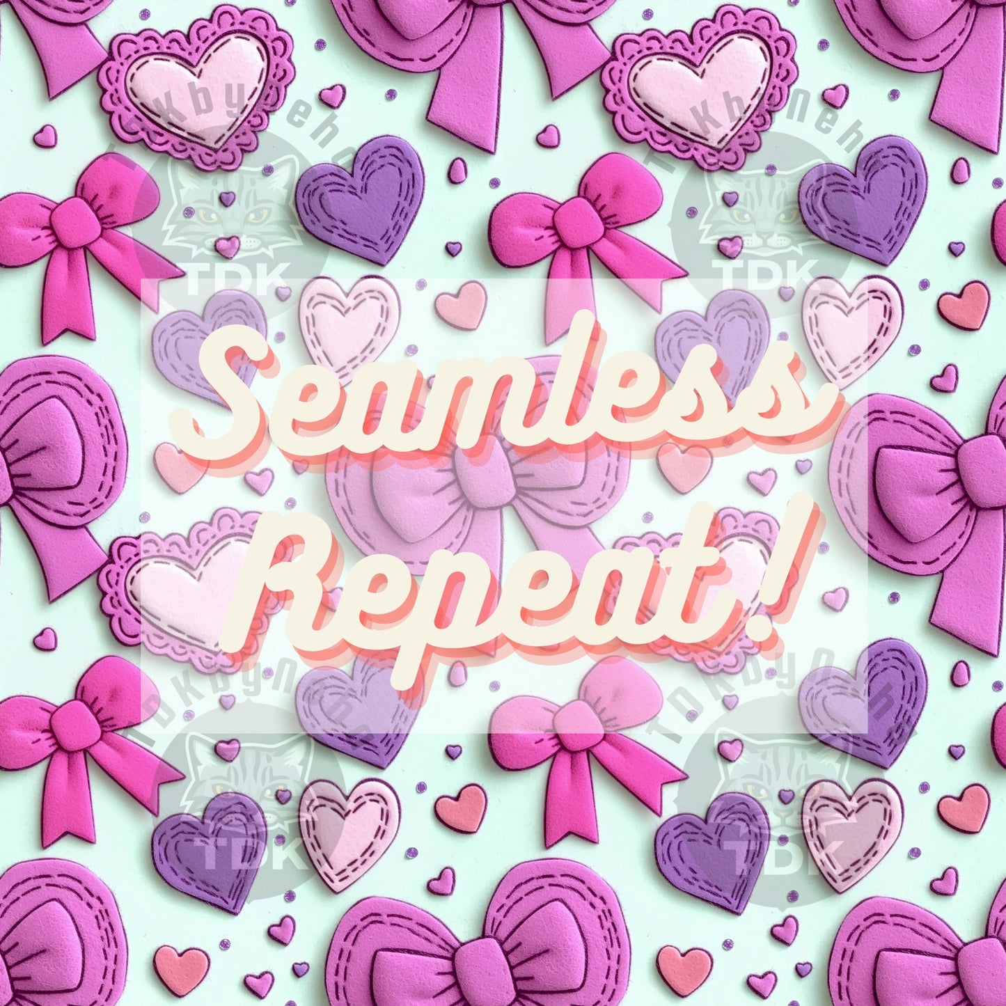 Pastel Hearts and Coquette Bow Seamless JPG