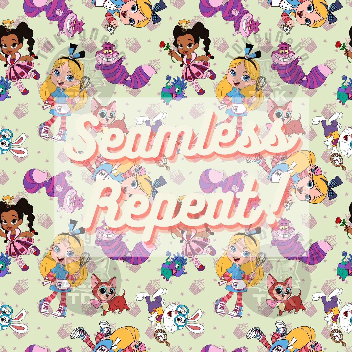 WEBSITE EXCLUSIVE - Alice's Bakery Seamless JPG (Mint)