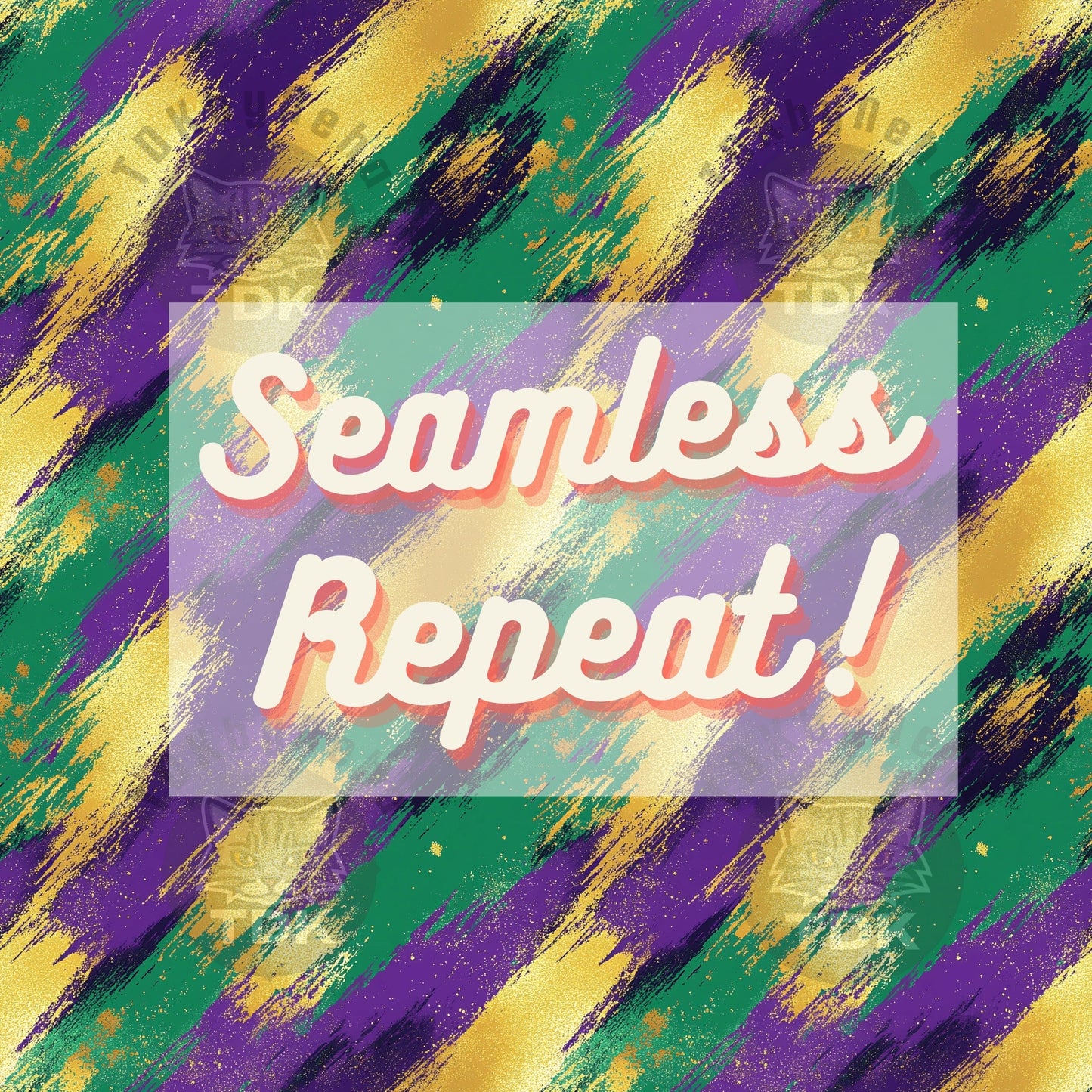 Mardi Gras Brush Strokes Seamless JPG