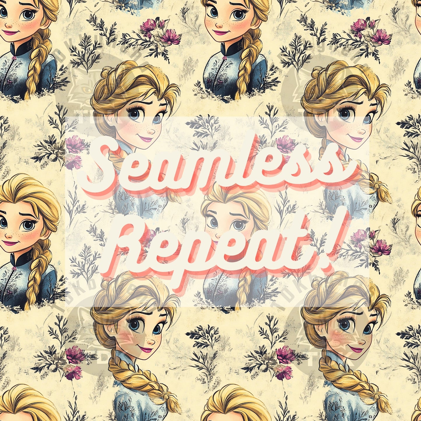 WEBSITE EXCLUSIVE - Vintage Floral Elsa Seamless Pattern