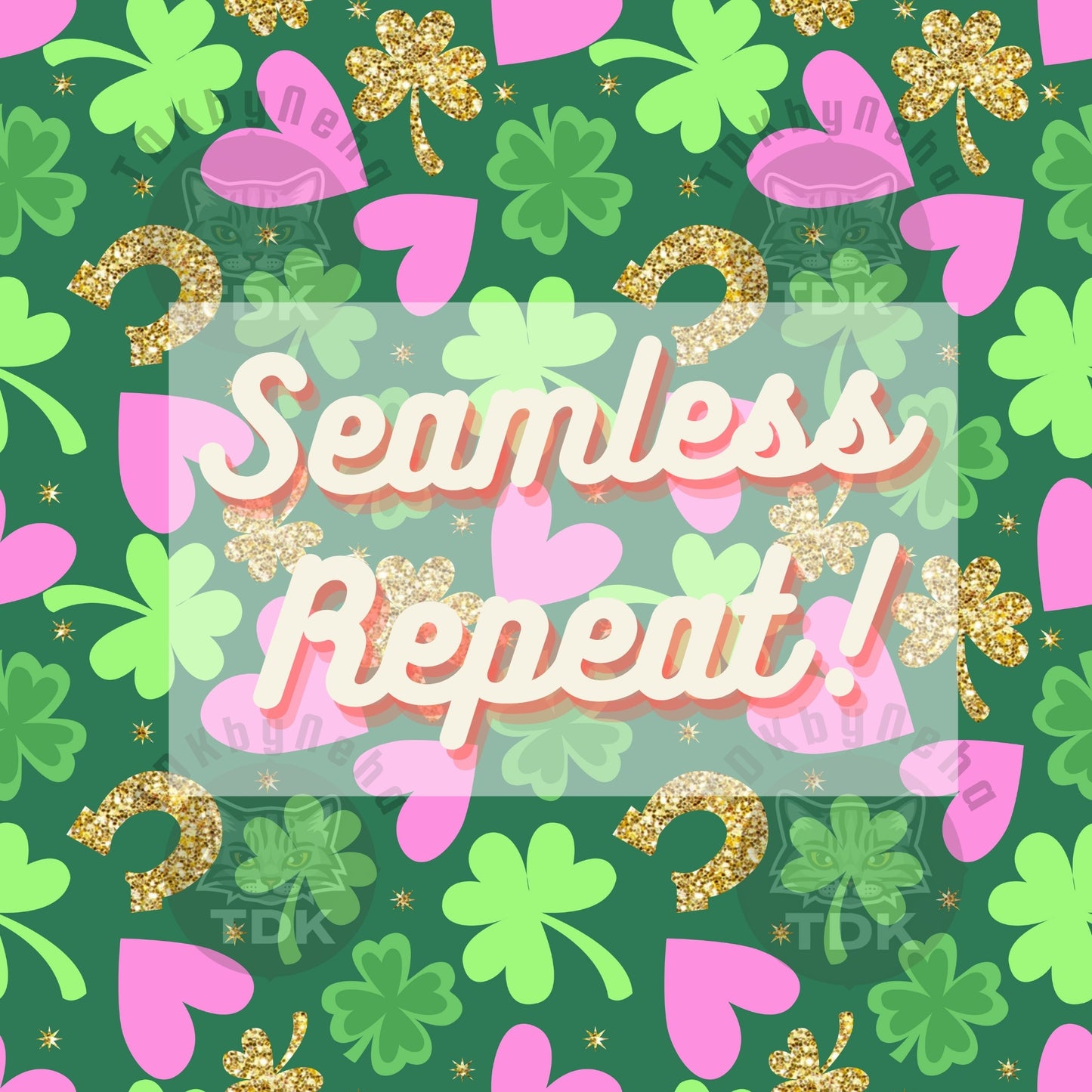 Glitter St Patricks Seamless (Green)
