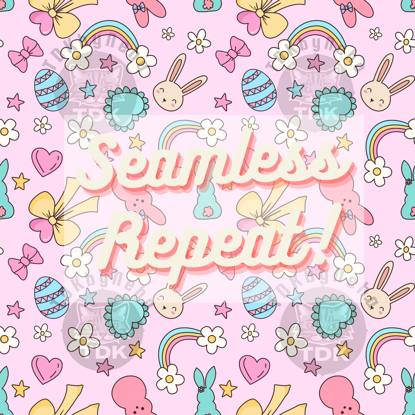 Preppy Easter Seamless (Pink)