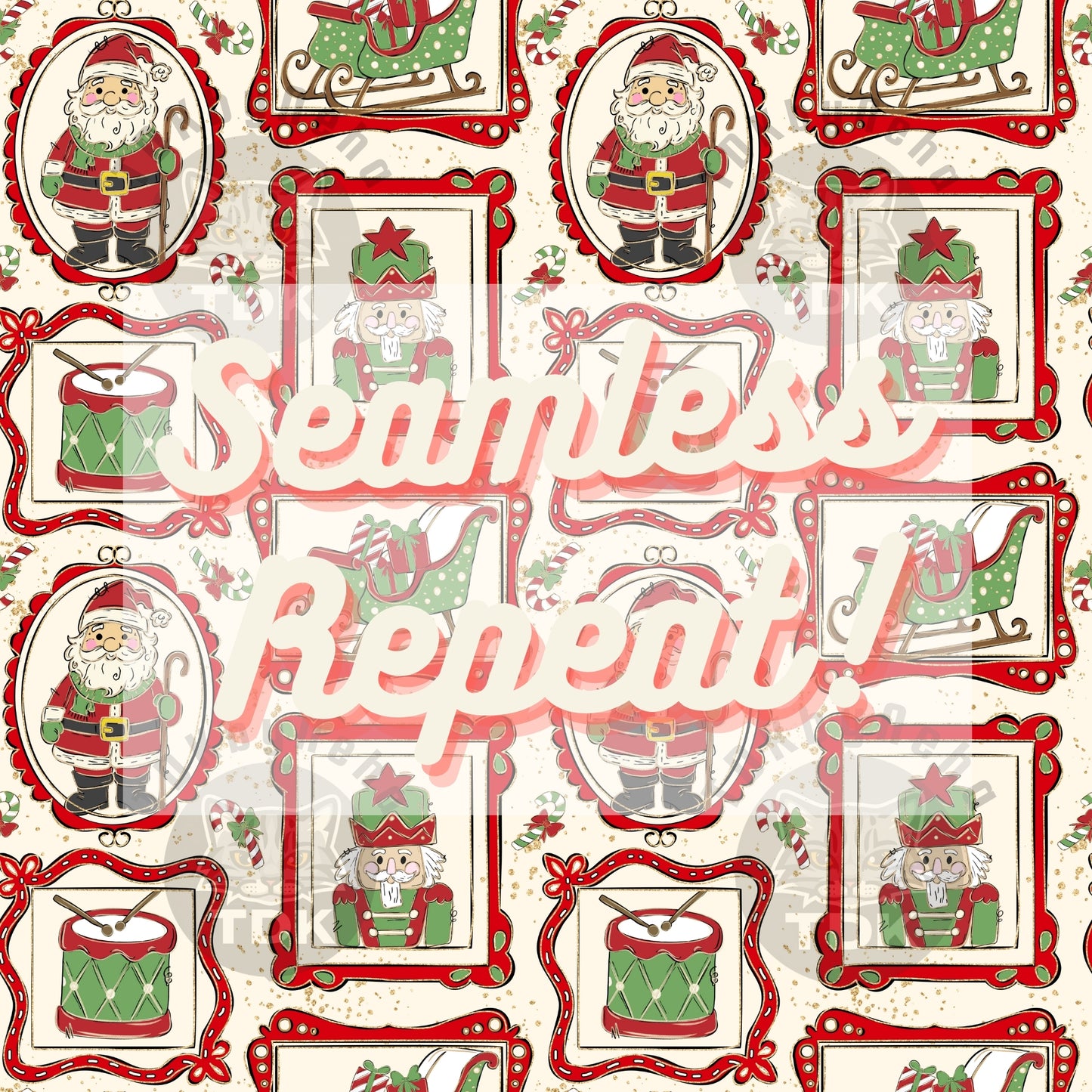 Christmas Frames Seamless PNG