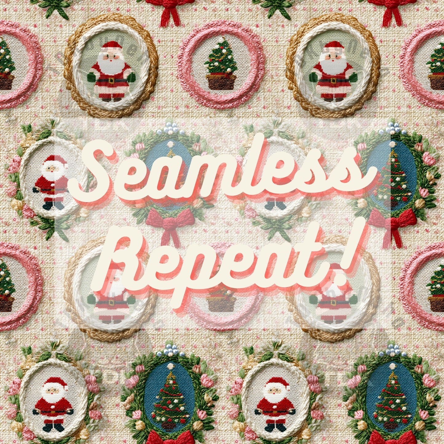 Christmas Frames Seamless JPG