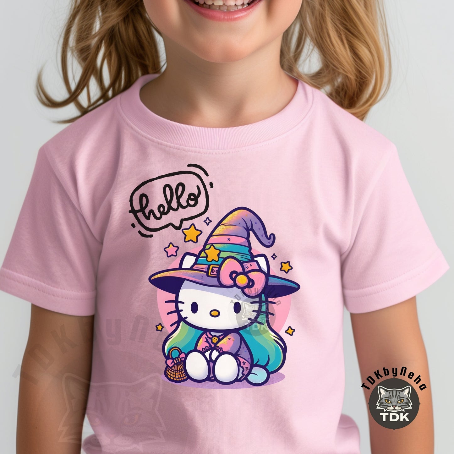 Instant Download Halloween Witchy Kitty PNG