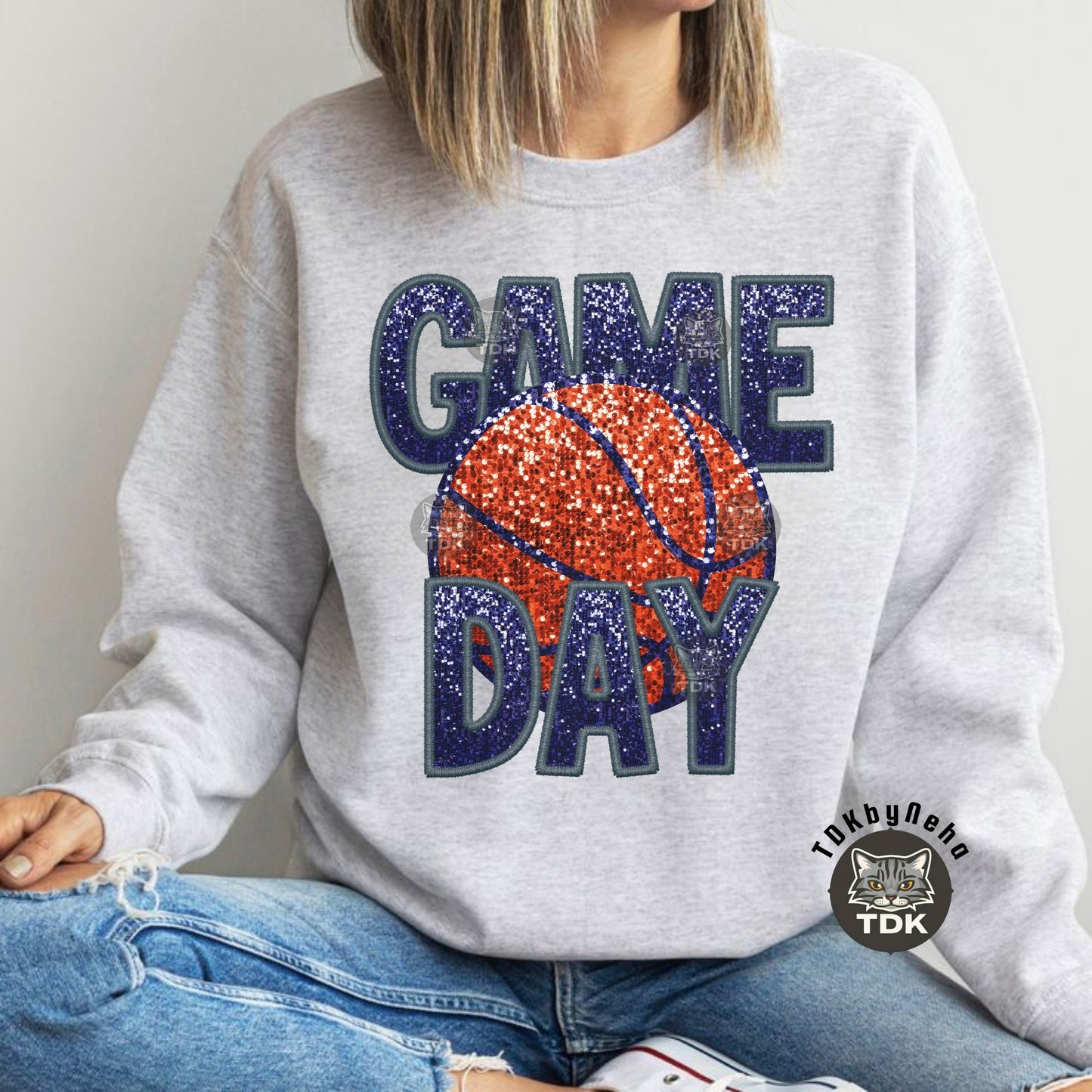 Sparkly Basketball Png Faux Sequin Game Day png Faux Patch Tshirt Design, School Spirit, Glitter Sublimation Design Digital Download