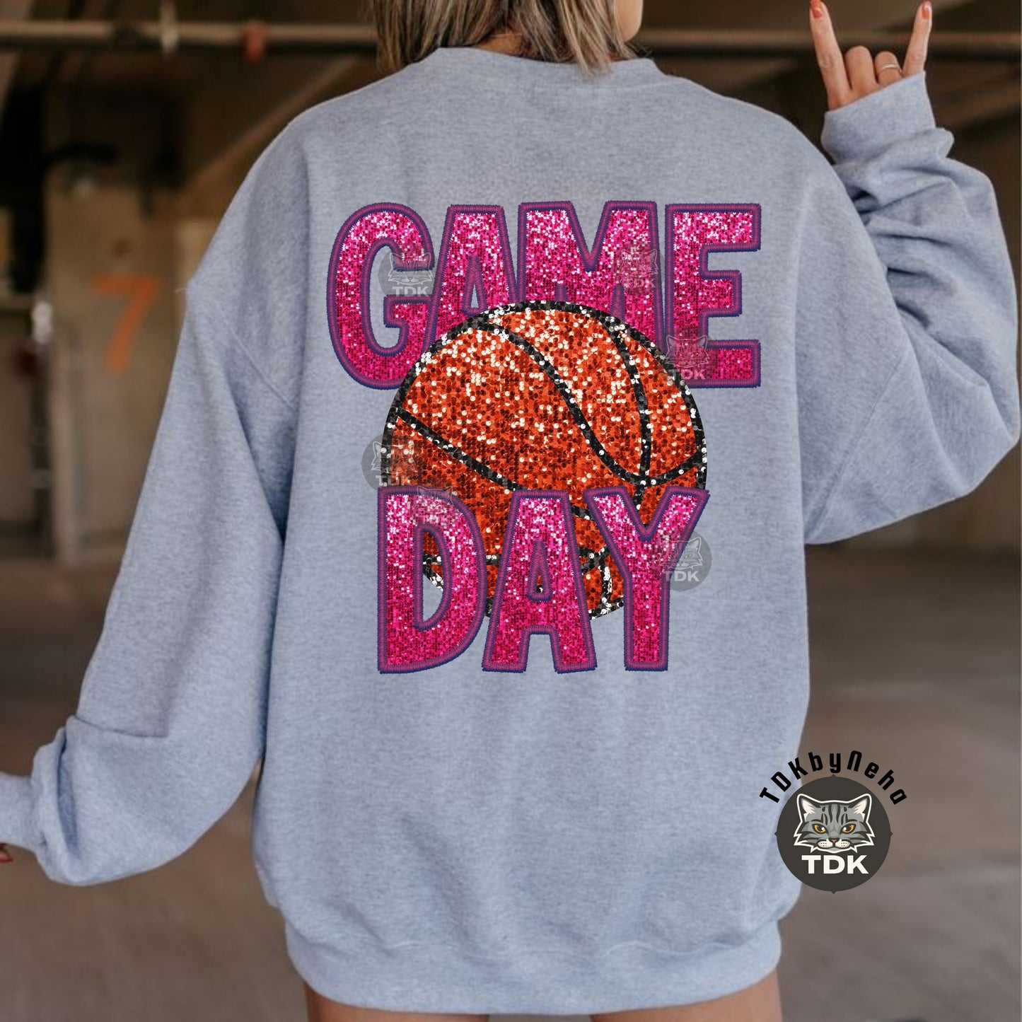 Sparkly Basketball Png Faux Sequin Game Day png Faux Patch Tshirt Design, School Spirit, Glitter Sublimation Design Digital Download