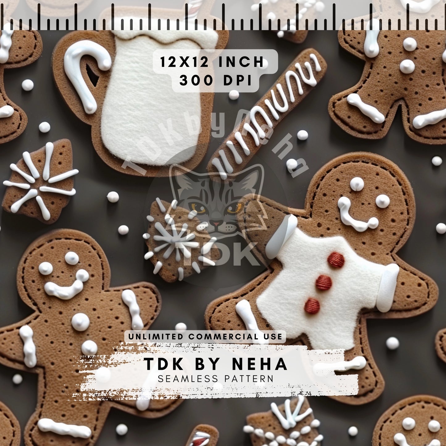 Christmas Neutral Milk & Gingerbread Seamless JPG