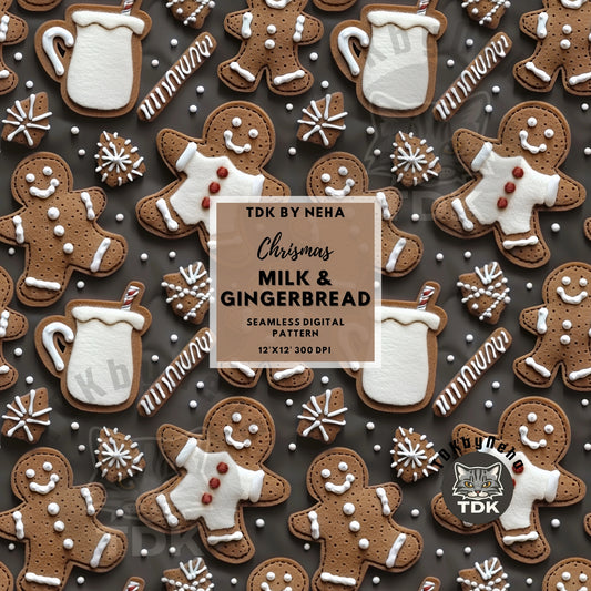 Christmas Neutral Milk & Gingerbread Seamless JPG