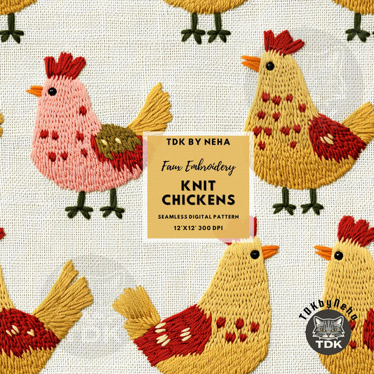 Fall Knit Chicken Seamless JPG