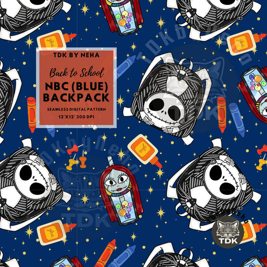 Website Exclusive - Back to School NBC Backpack & Sipper Seamless JPG (Blue)