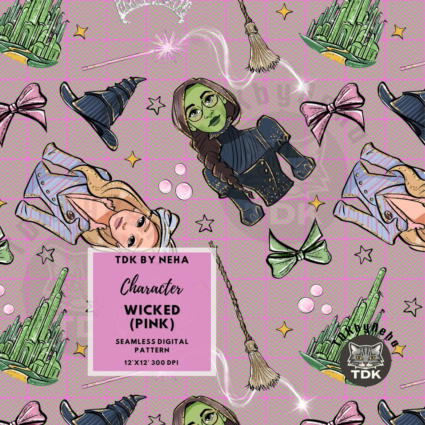 WEBSITE EXCLUSIVE - Wicked Seamless Pattern (Pink)