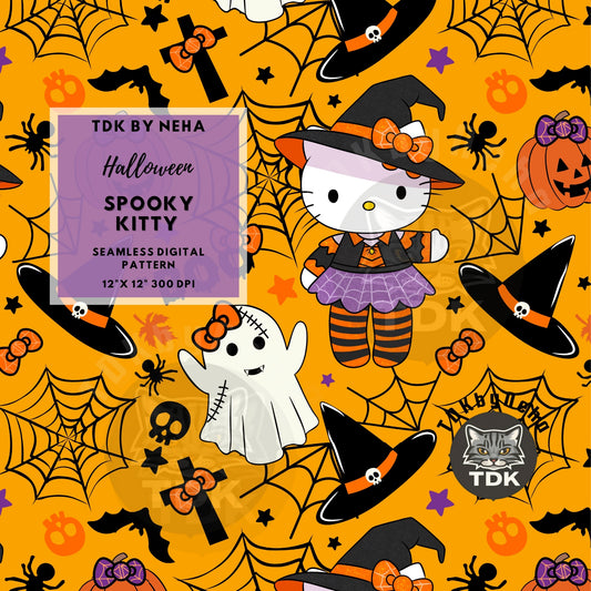 Website Exclusive - Kitty Spooky Seamless PNG