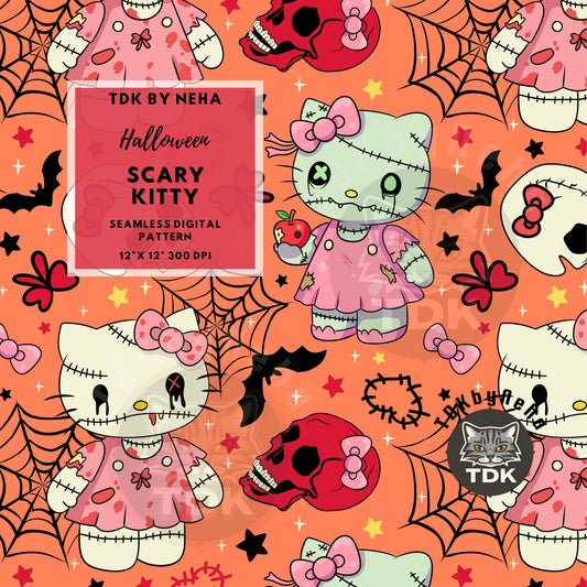 Website Exclusive - Kitty Scary Seamless PNG