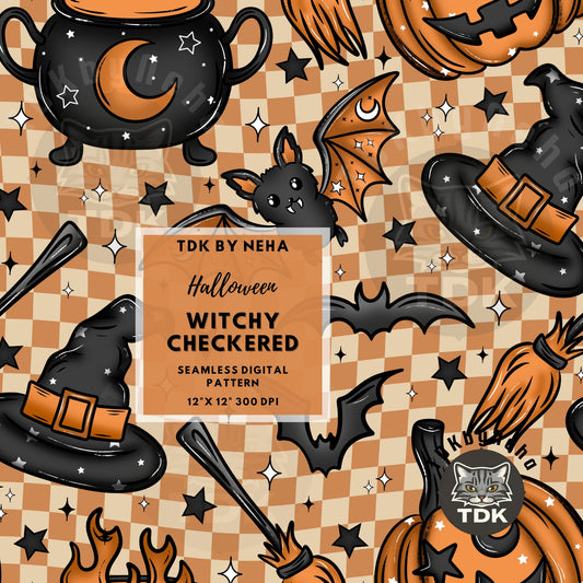 Magical Witchy Seamless PNG