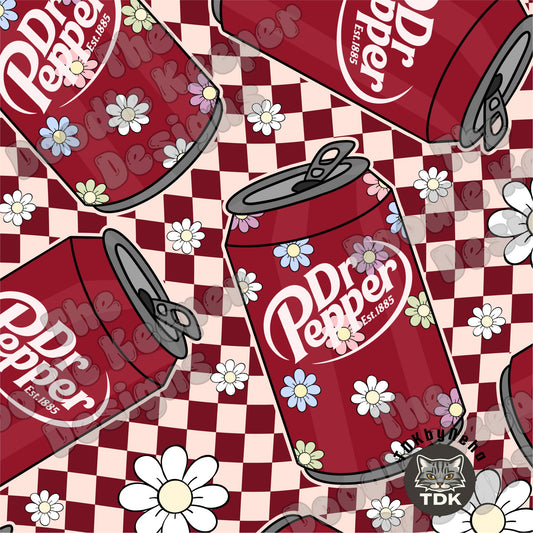 WEBSITE EXCLUSIVE - Retro D Pepper Drink Seamless PNG