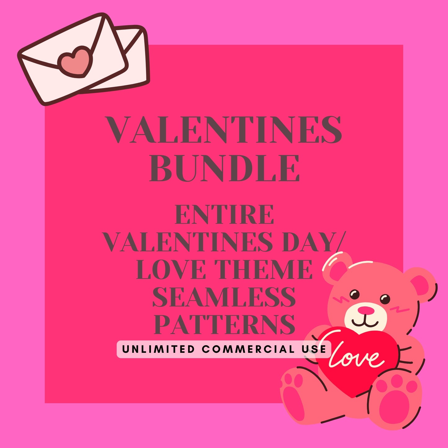 Valentines Seamless Pattern Bundle 23-24-25 (Till Feb 25)