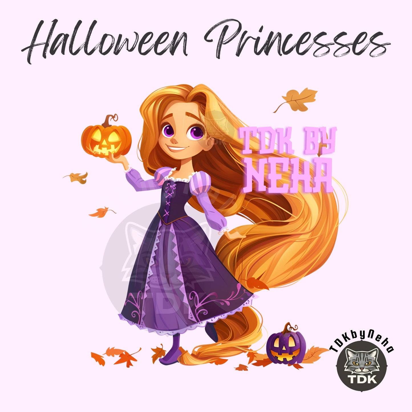 Instant Download Halloween Long Hair Princess R PNG