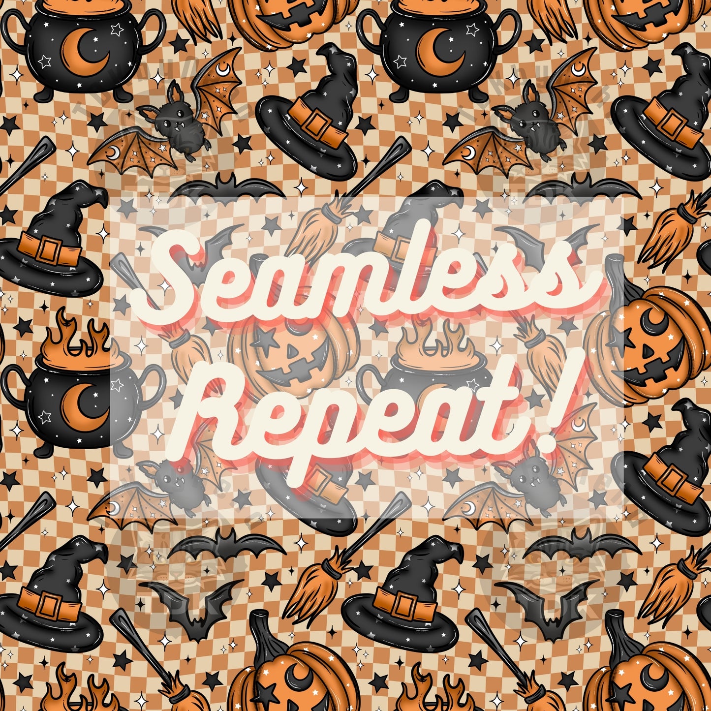 Magical Witchy Seamless PNG