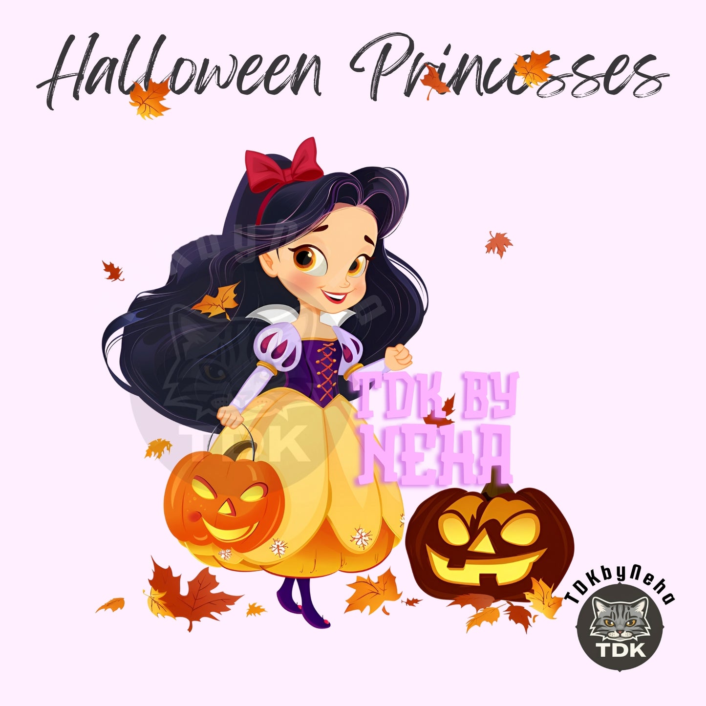 Instant Download Halloween Princess Snow PNG