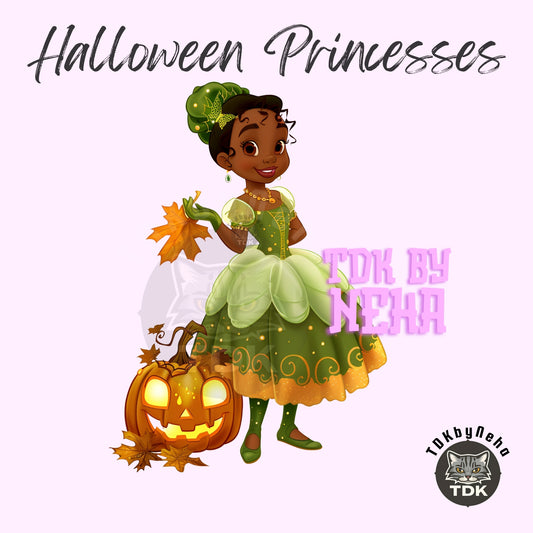 Instant Download Halloween Frog Princess T PNG