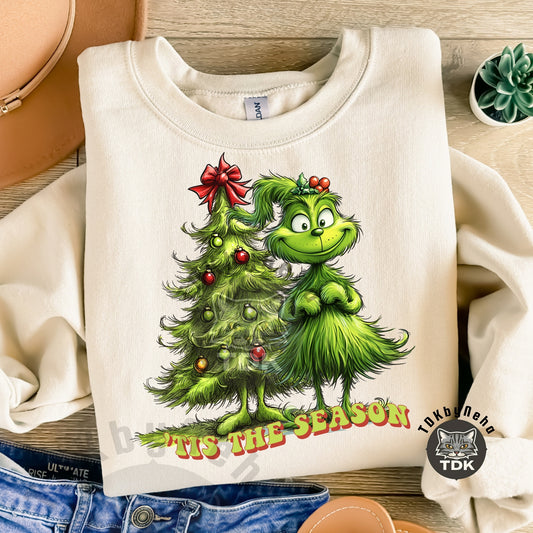 Website Exclusive Girly Greench with Christmas Tree PNG